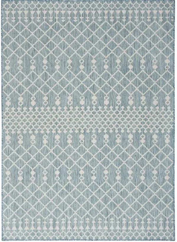 Positano POS02 Aqua 4' x 6' Rug