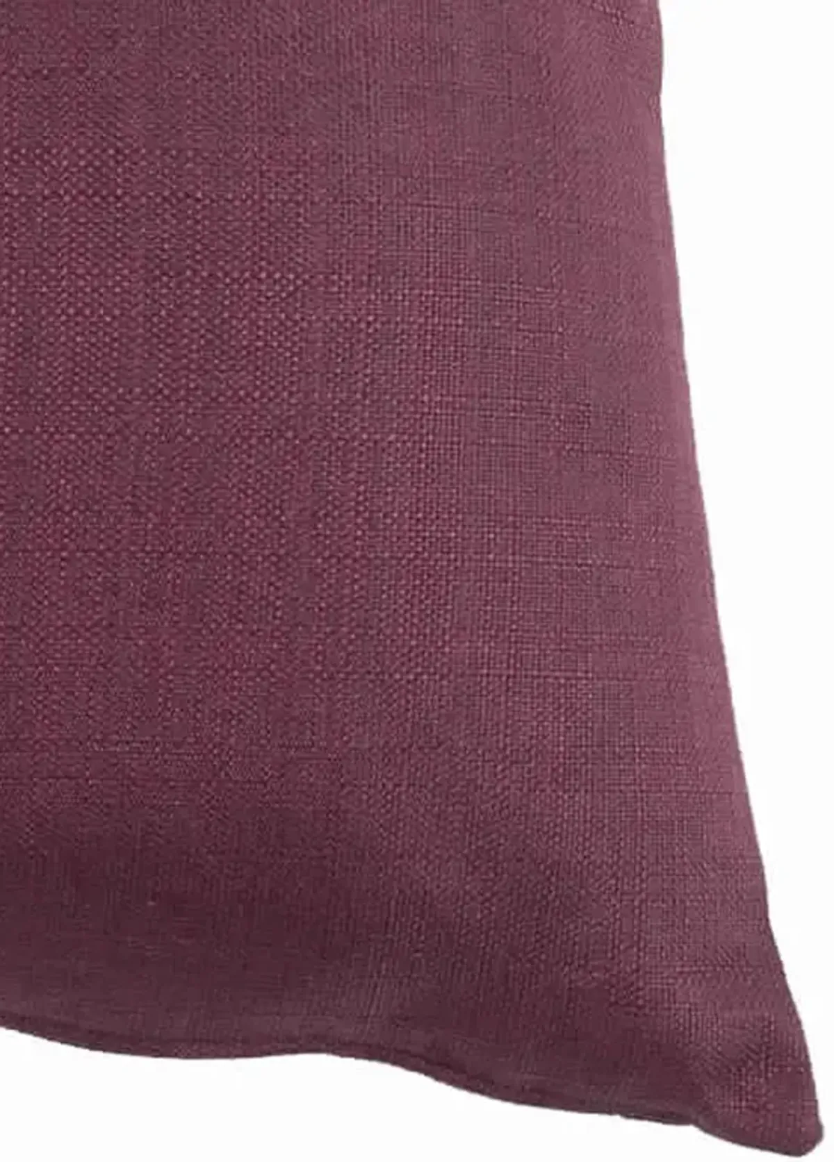 23 x 23 Inch Linen Fabric Pillow with Polyester Fiber Insert, Purple-Benzara