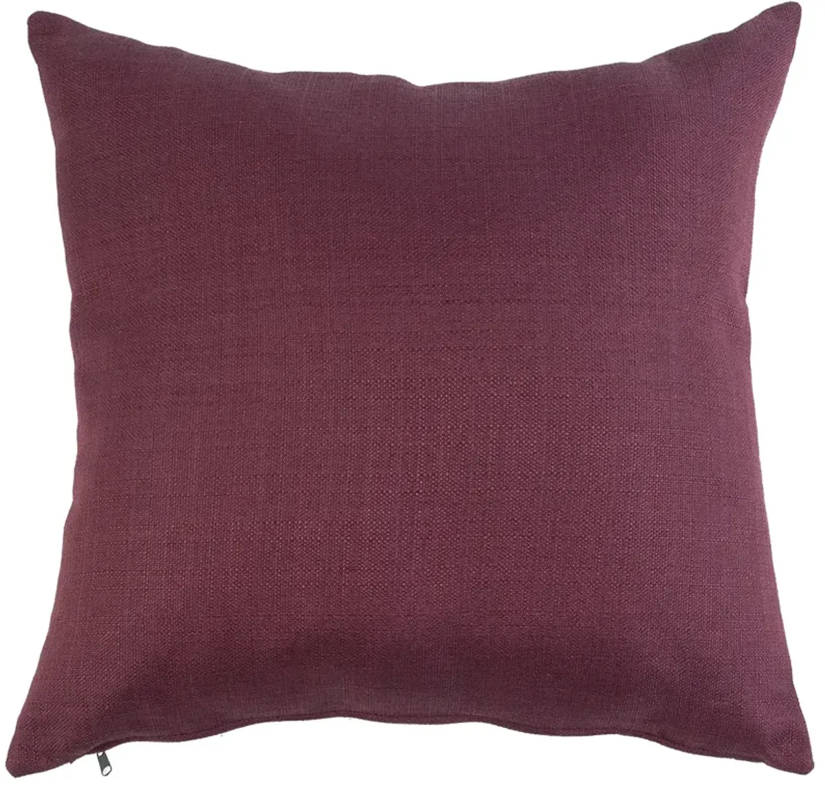 23 x 23 Inch Linen Fabric Pillow with Polyester Fiber Insert, Purple-Benzara