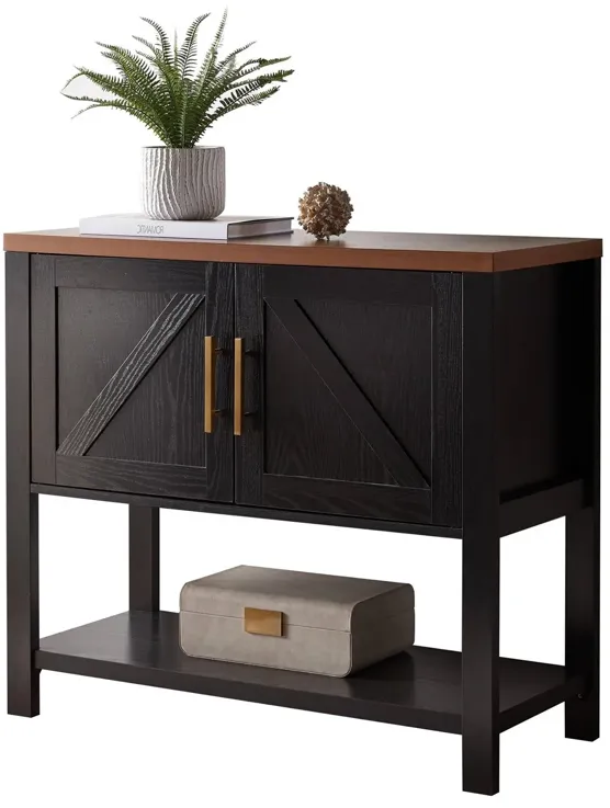 Hivvago Modern 2 Drawer Wooden Storage Console Table