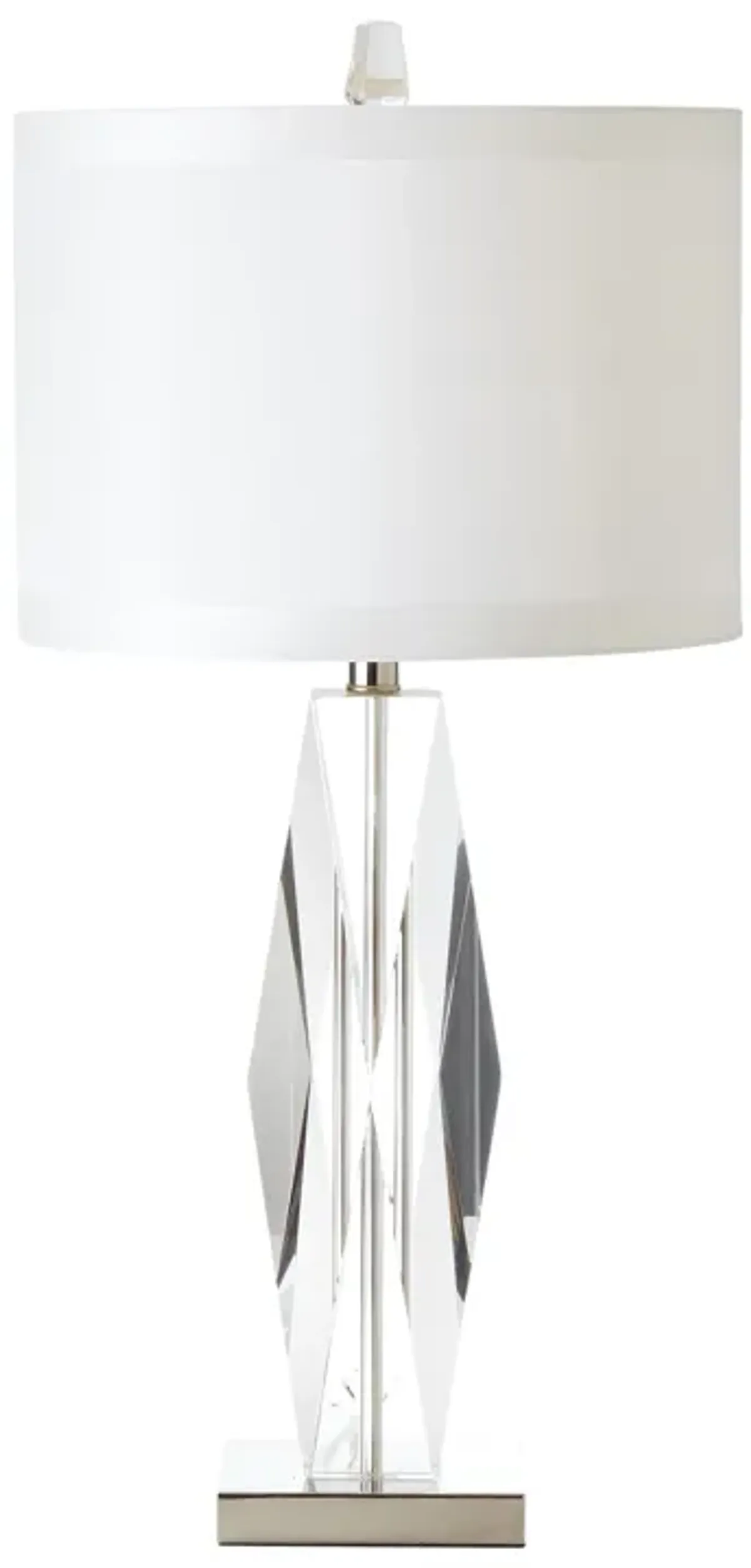 Faceted Crystal Lamp