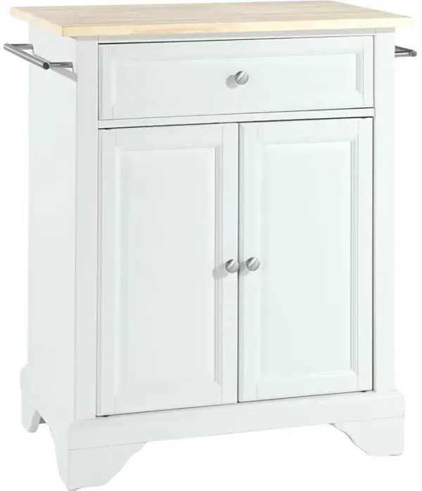 Lafayette Wood Top Portable Kitchen Island/Cart