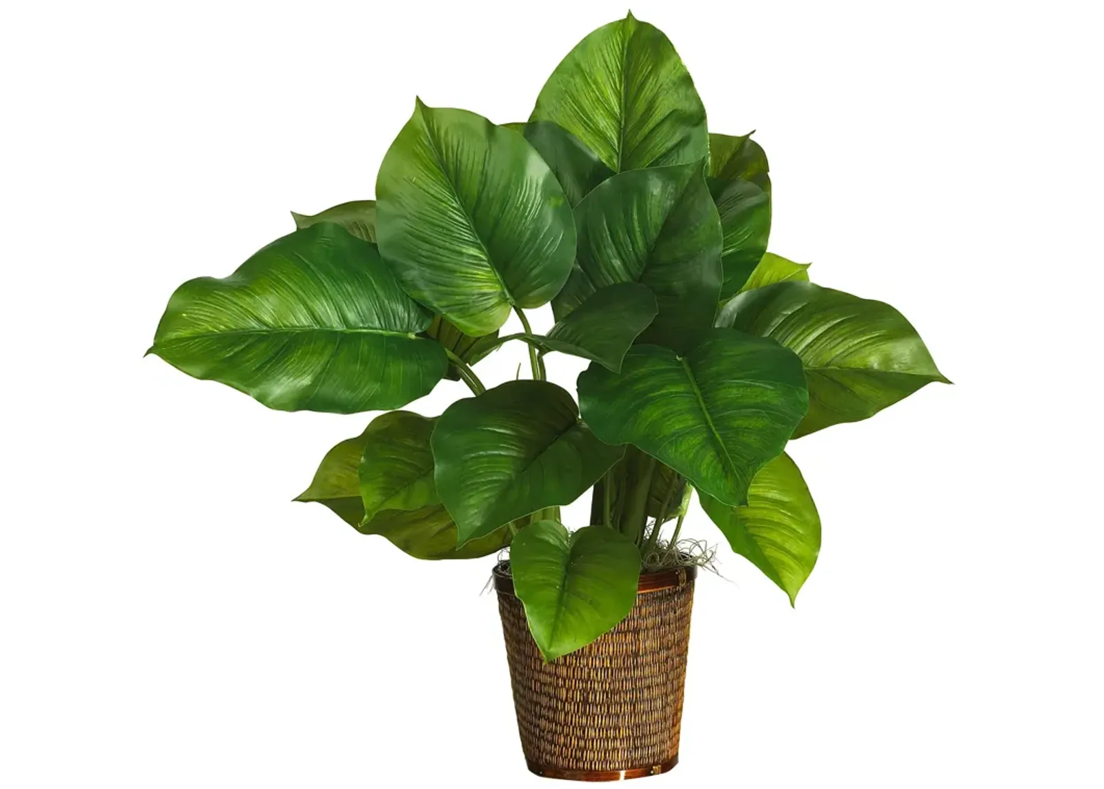 HomPlanti 29" Large Leaf Philodendron Silk Plant (Real Touch)