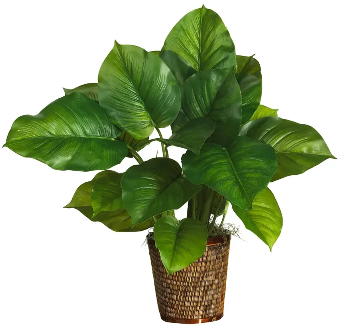 HomPlanti 29" Large Leaf Philodendron Silk Plant (Real Touch)