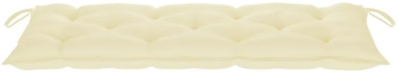 vidaXL Garden Bench Cushion Cream White 47.2"x19.7"x2.8" Fabric