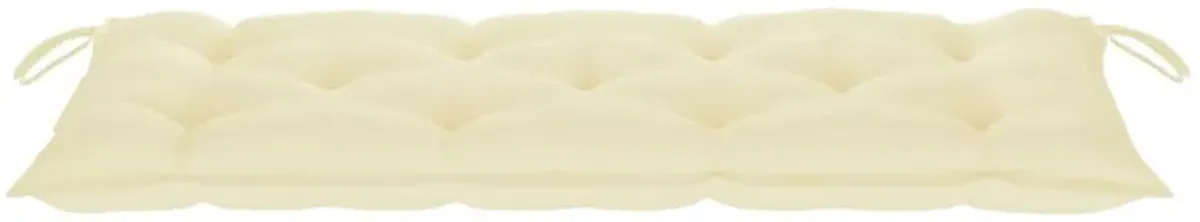 vidaXL Garden Bench Cushion Cream White 47.2"x19.7"x2.8" Fabric