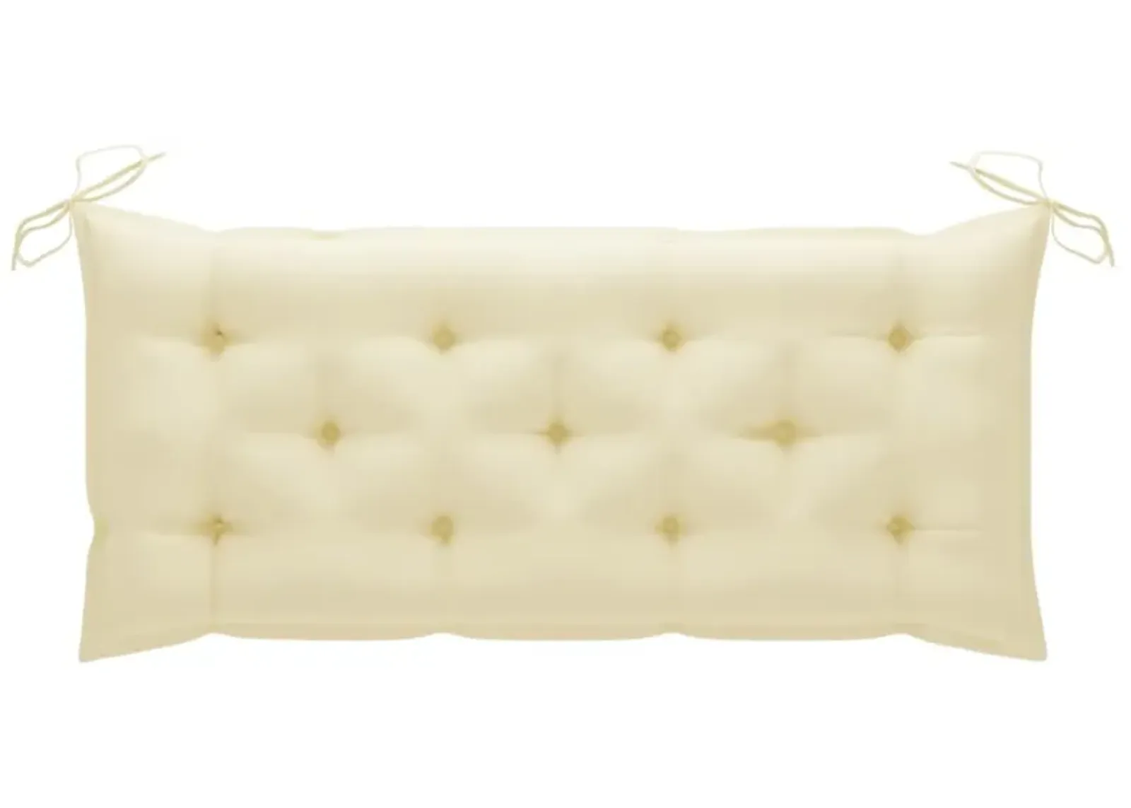 vidaXL Garden Bench Cushion Cream White 47.2"x19.7"x2.8" Fabric