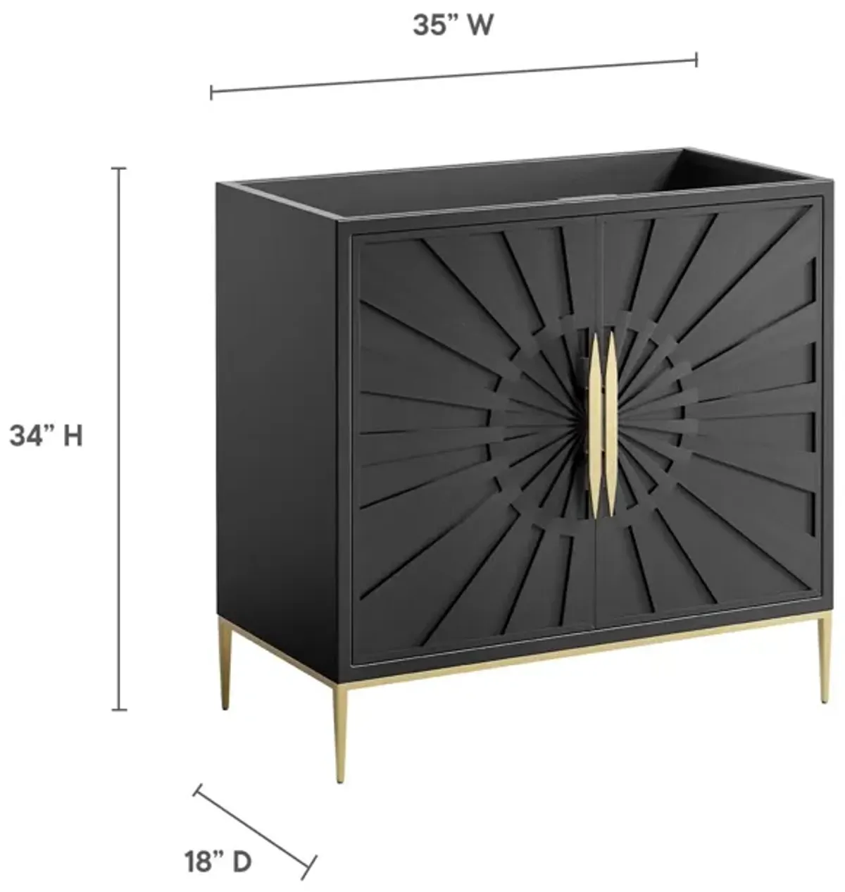 Awaken 36" Bathroom Vanity Cabinet