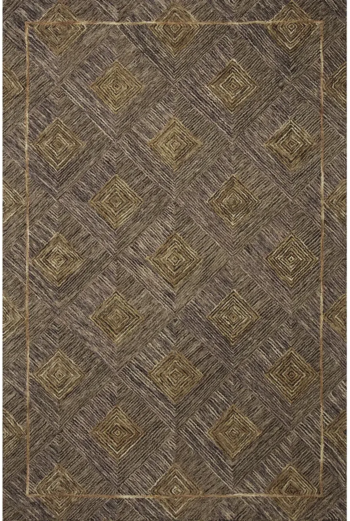 Varena VAR-04 Plum / Gold 5''0" x 7''6" Rug by