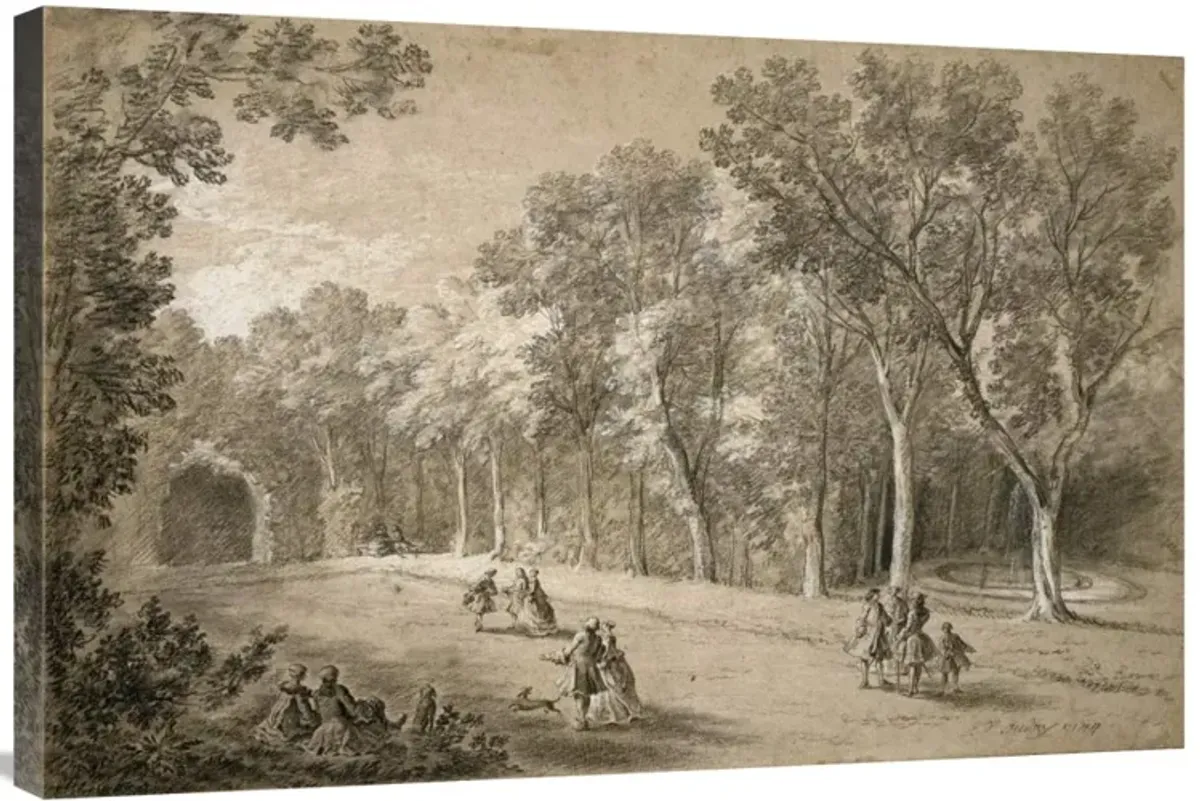 Park Scene-Canvas Art-36x24