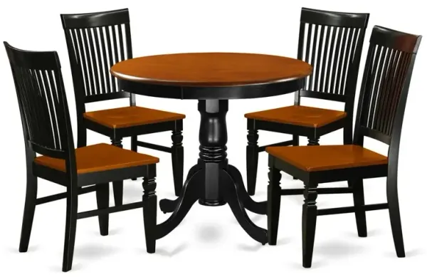 Dining Room Set Black & Cherry