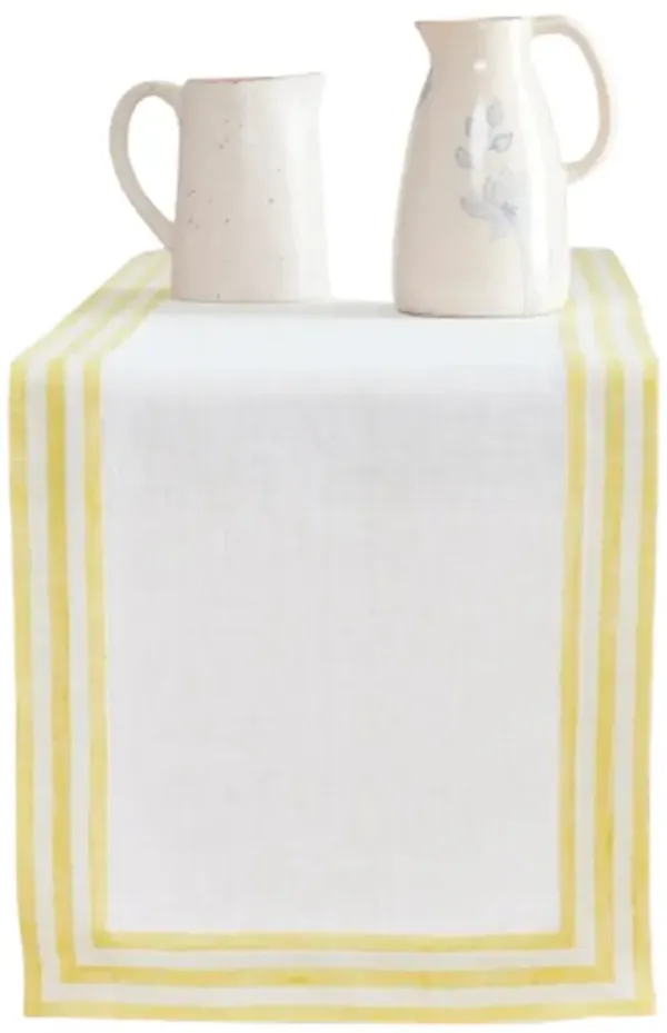 Solino Home 100% Pure Linen Table Runner - Mila