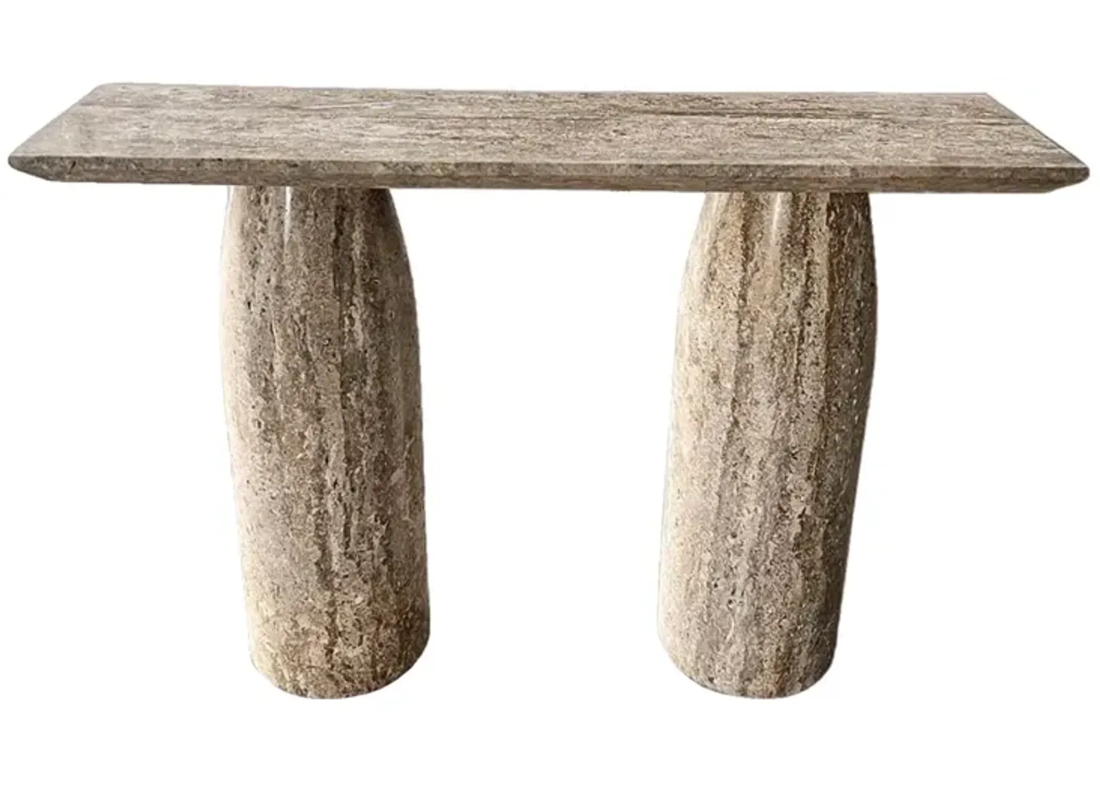 Serene Travertine Console Table 59"