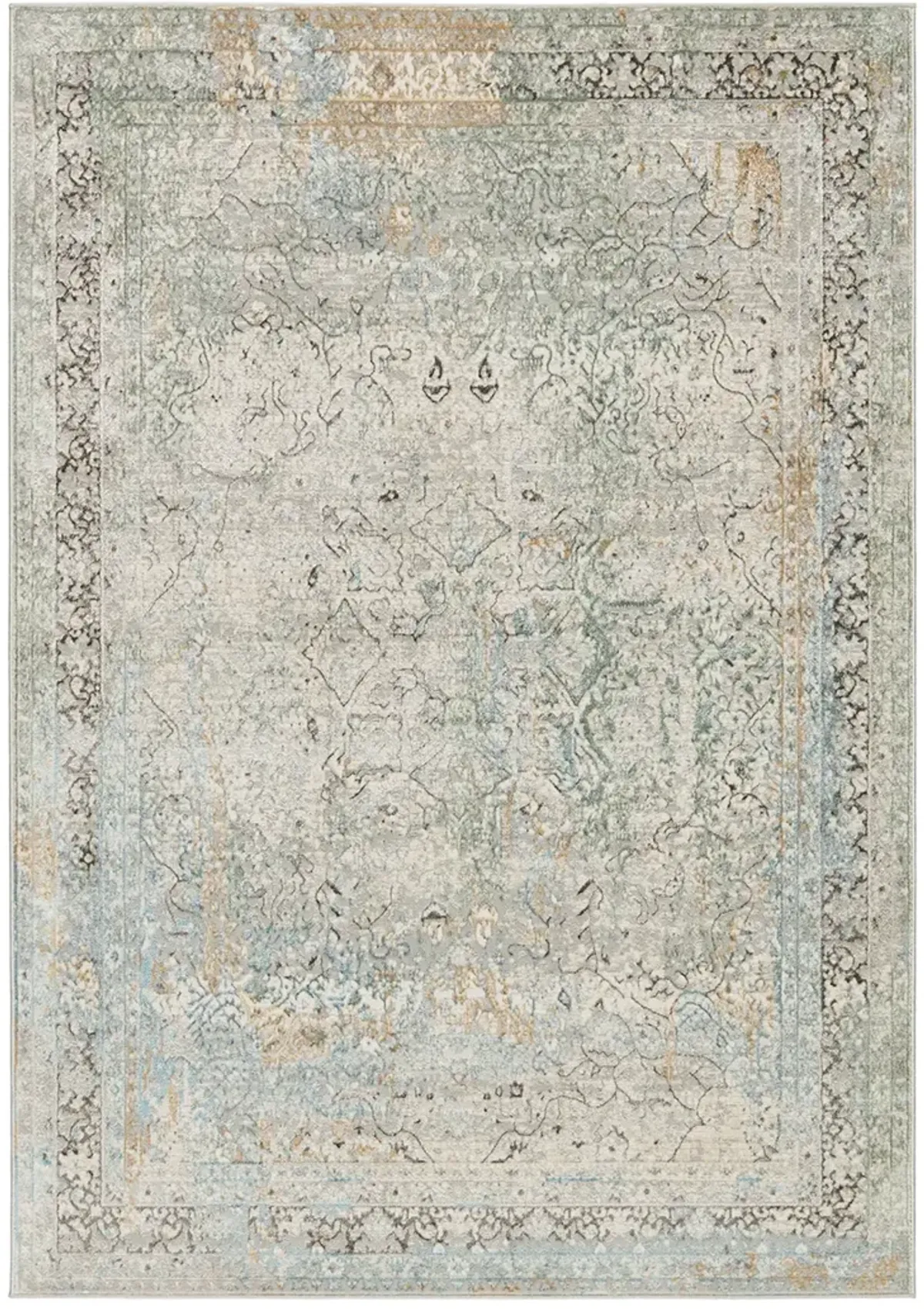 Melo Thayer Green 2'6" x 10' Runner Rug