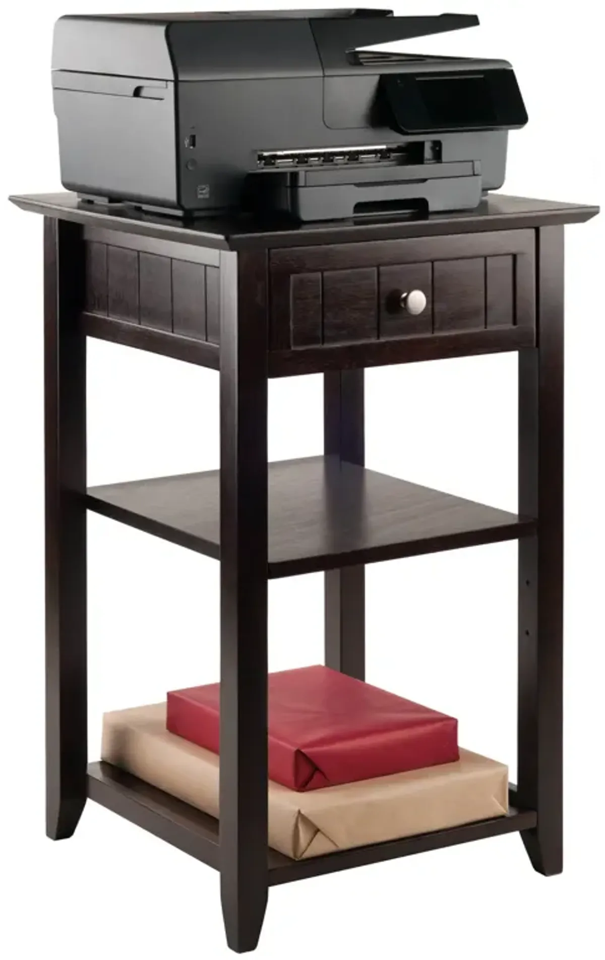 Burke Home Office Printer Stand, Coffee