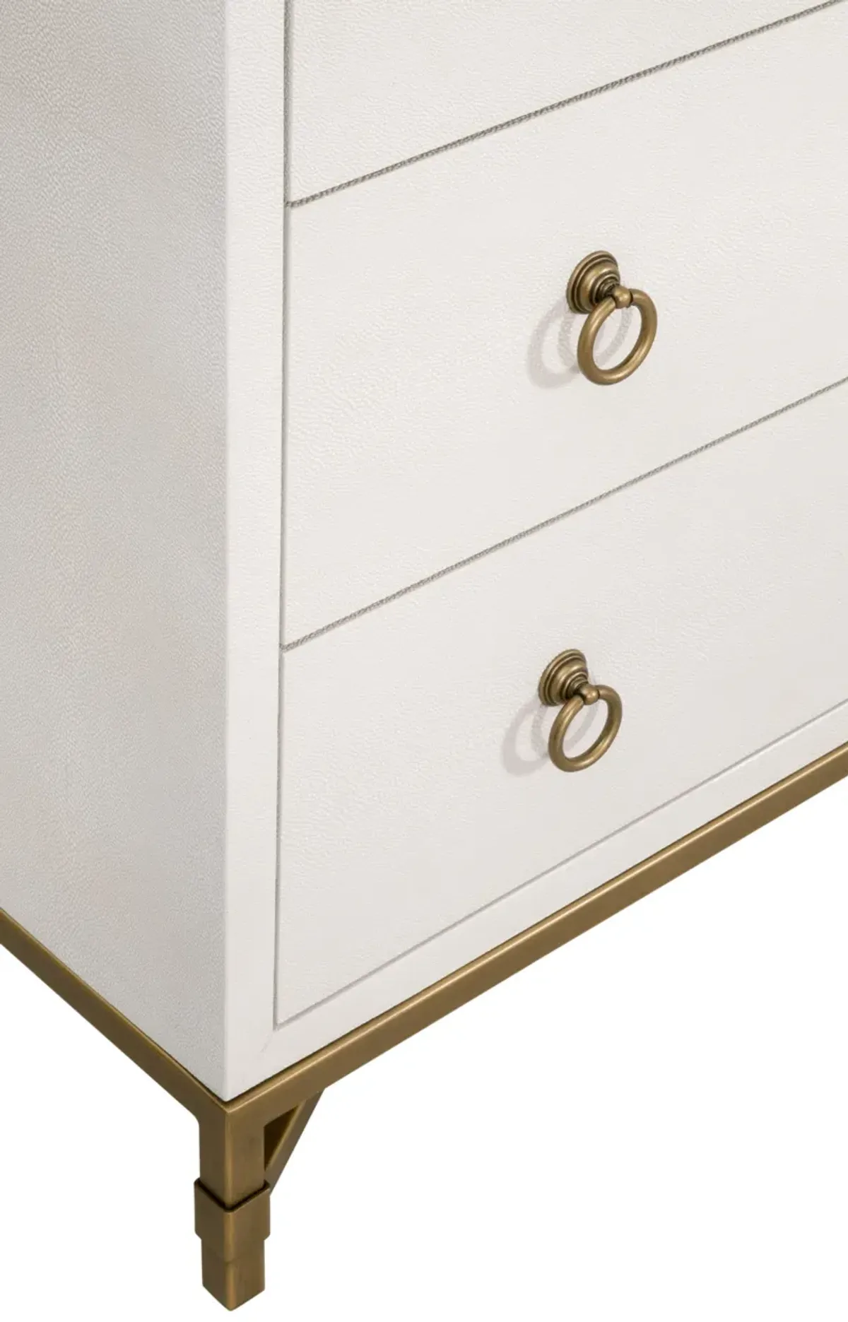 Pearl Shagreen 6-Drawer Double Dresser