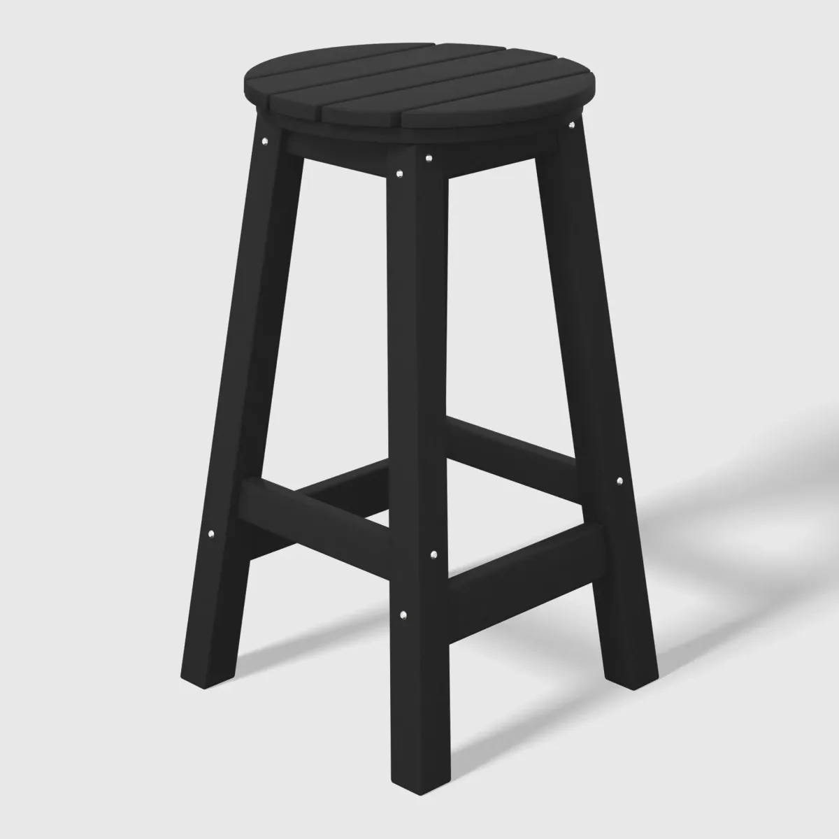 WestinTrends 24" HDPE Outdoor Patio Round Counter Height Bar Stool