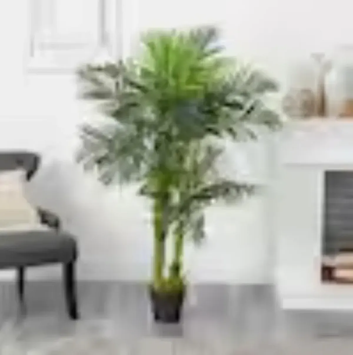 Hivvago 5 Feet Double Stalk Hawaii Palm Artificial Tree
