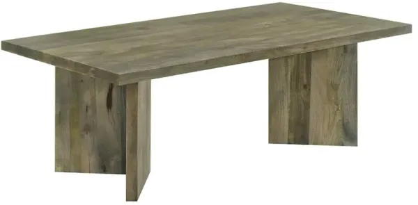Andando Rectangular Solid Wood Coffee Table Mango Brown