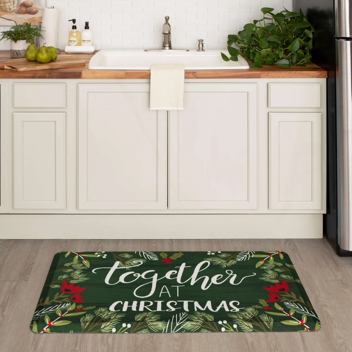 Together At Christmas Multi 1' 6" x 2' 6" Door Mat