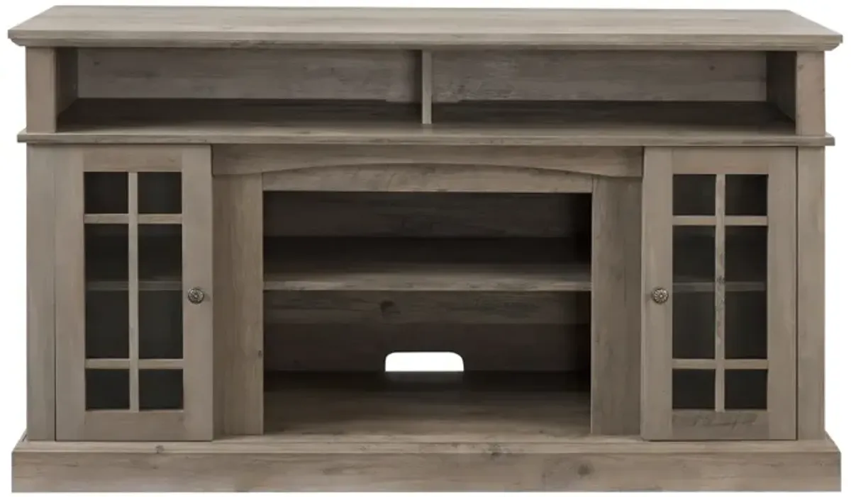 Modern TV Stand for 65" TV with Storage Space, Wash 58.25"x15.75"x32"