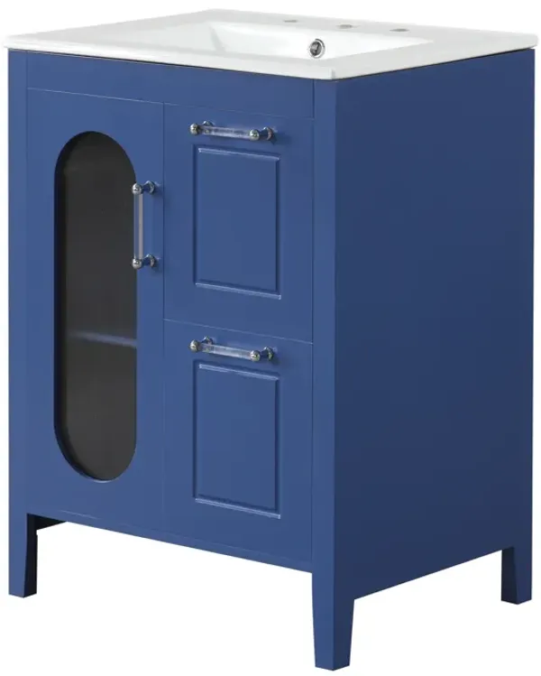 Merax Bathroom Vanity with Smooth Ceramic Sink
