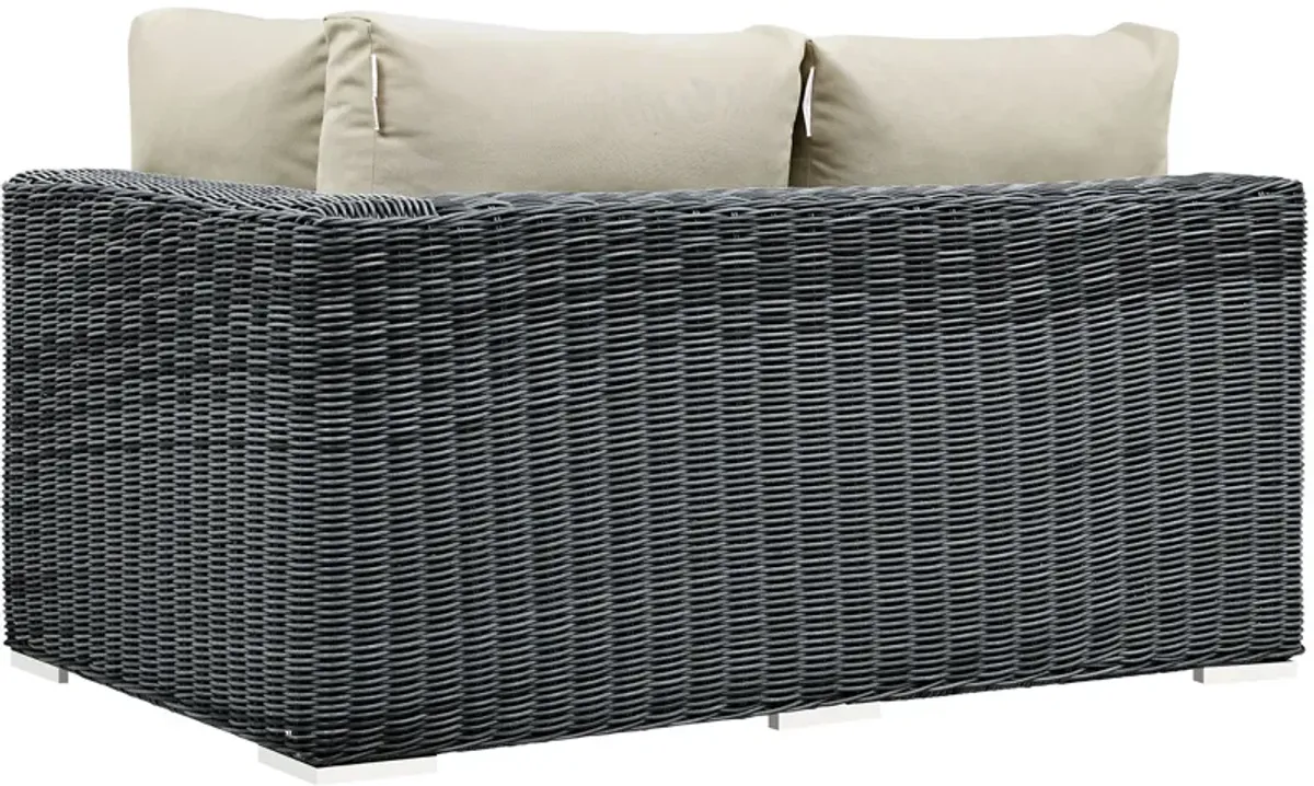 Modway - Summon Outdoor Patio Sunbrella® Right Arm Loveseat