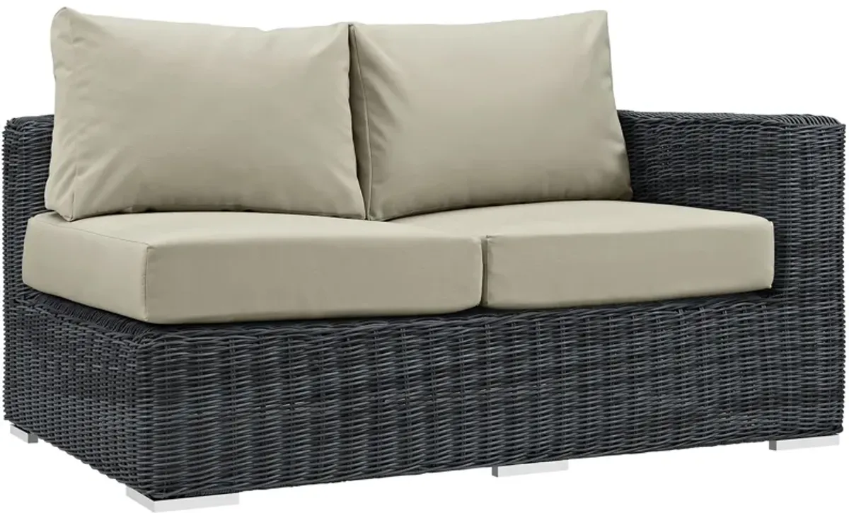 Modway - Summon Outdoor Patio Sunbrella® Right Arm Loveseat