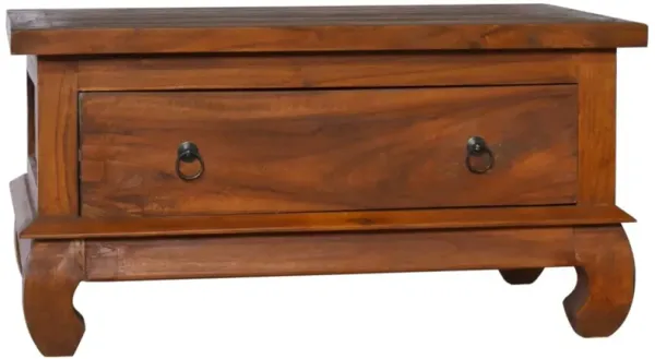 vidaXL Coffee Table 31.5"x19.7"x15.7" Solid Teak Wood