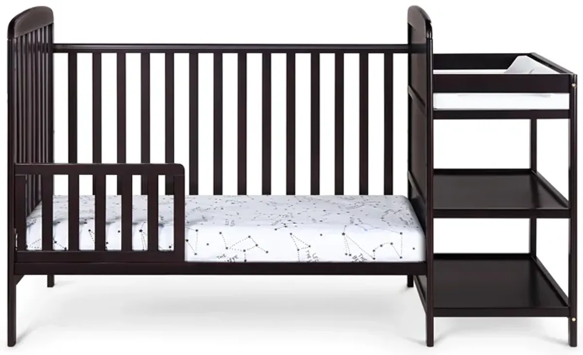 Suite Bebe Ramsey 3-in-1 Crib and Changer Combo Espresso