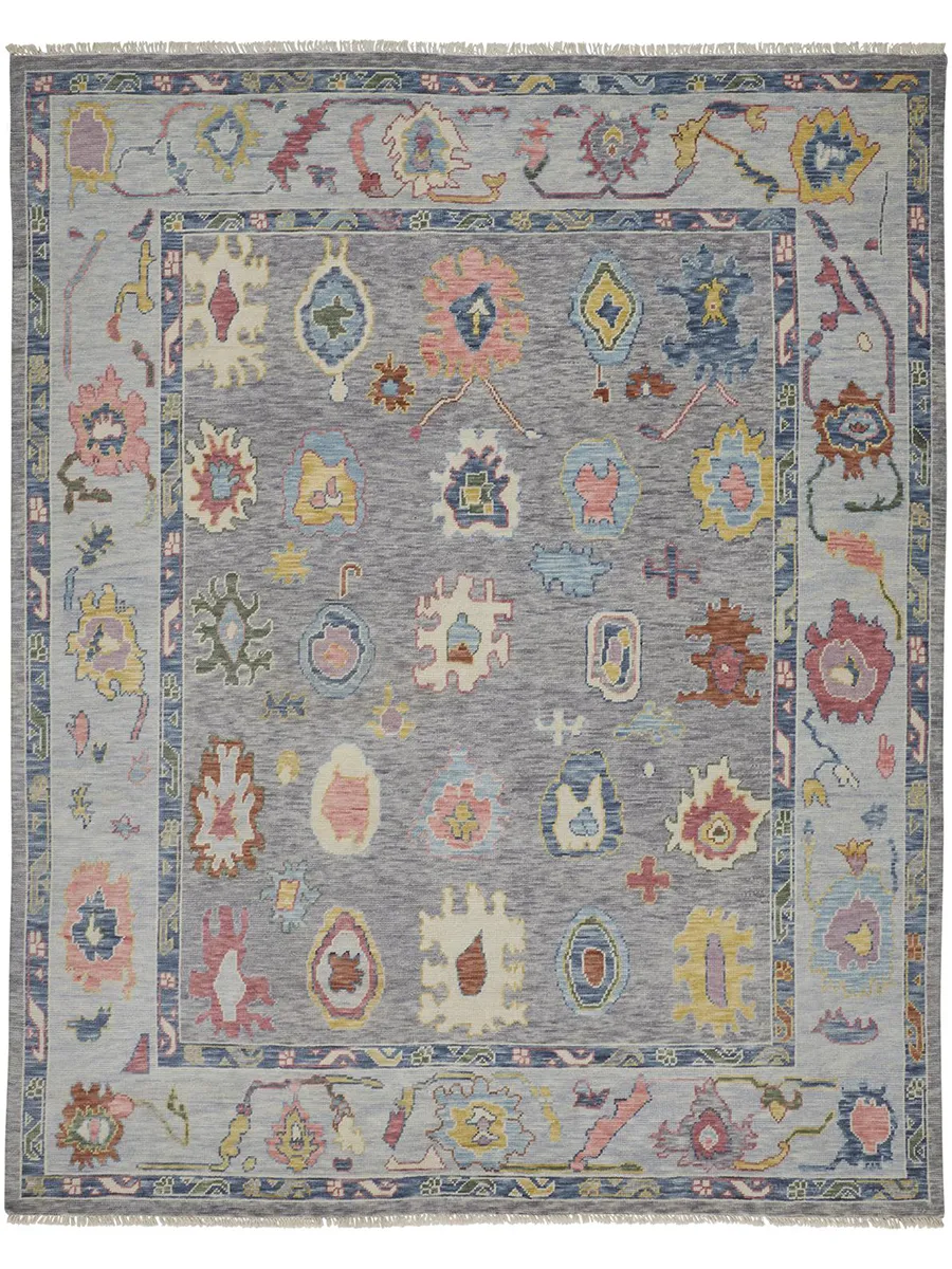 Karina 6792F Blue/Gray/Red 2' x 3' Rug