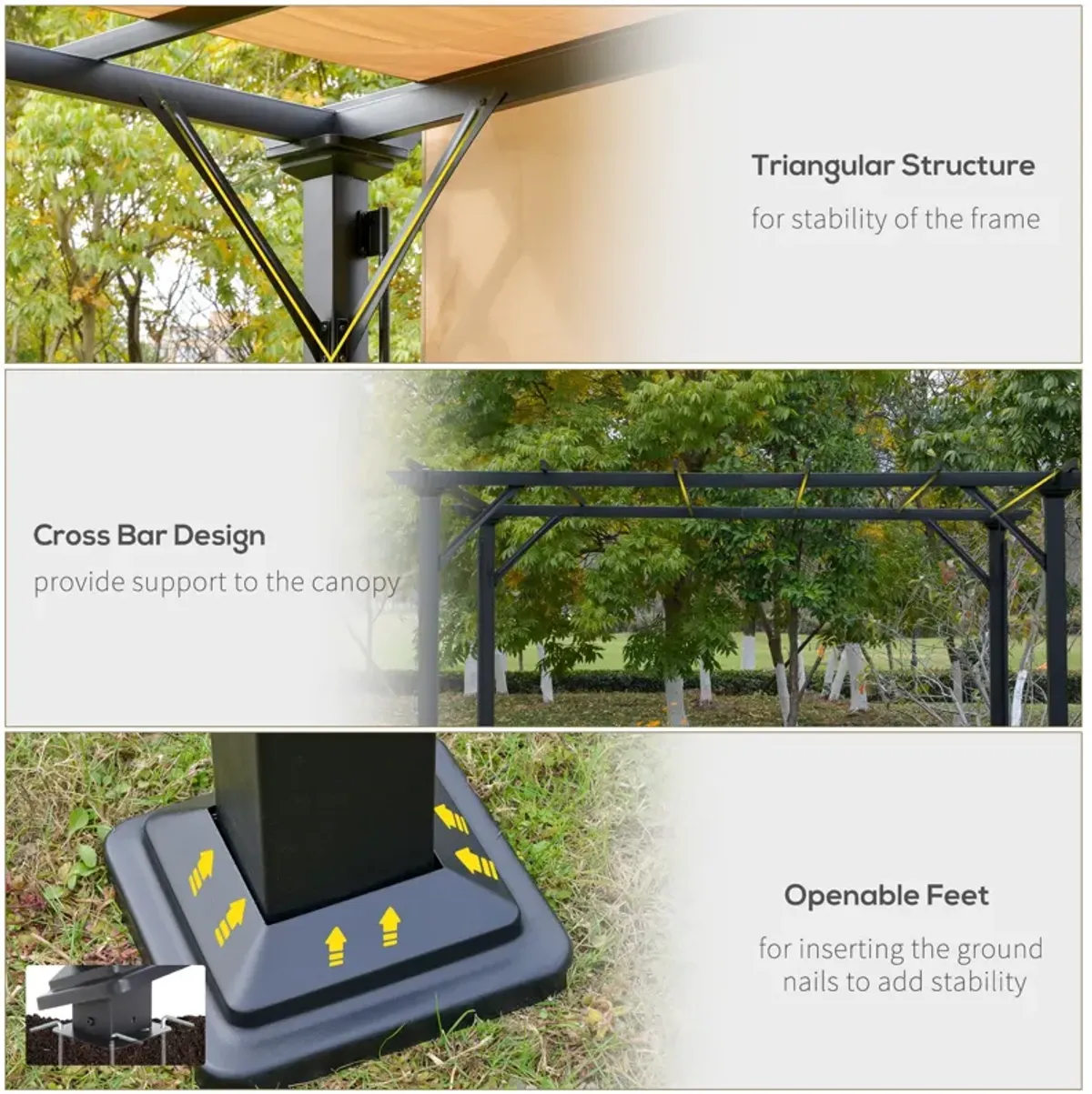 Unique Outdoor Shade: 10x10 Retractable Pergola Canopy