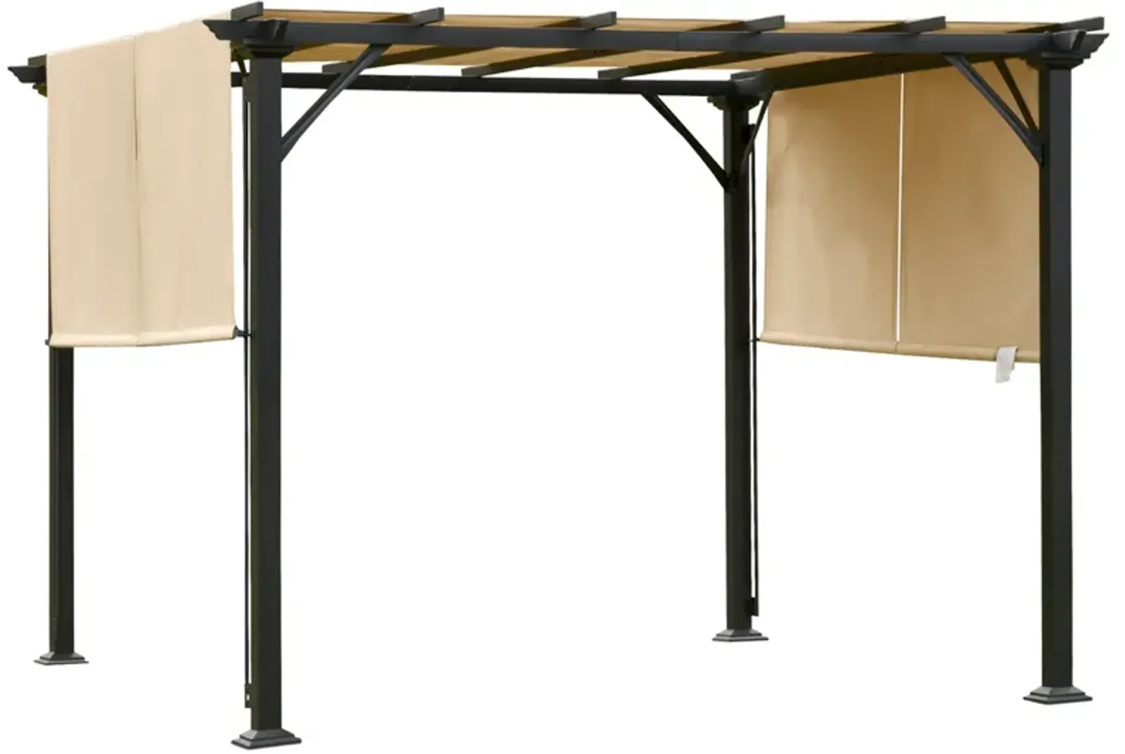 Unique Outdoor Shade: 10x10 Retractable Pergola Canopy