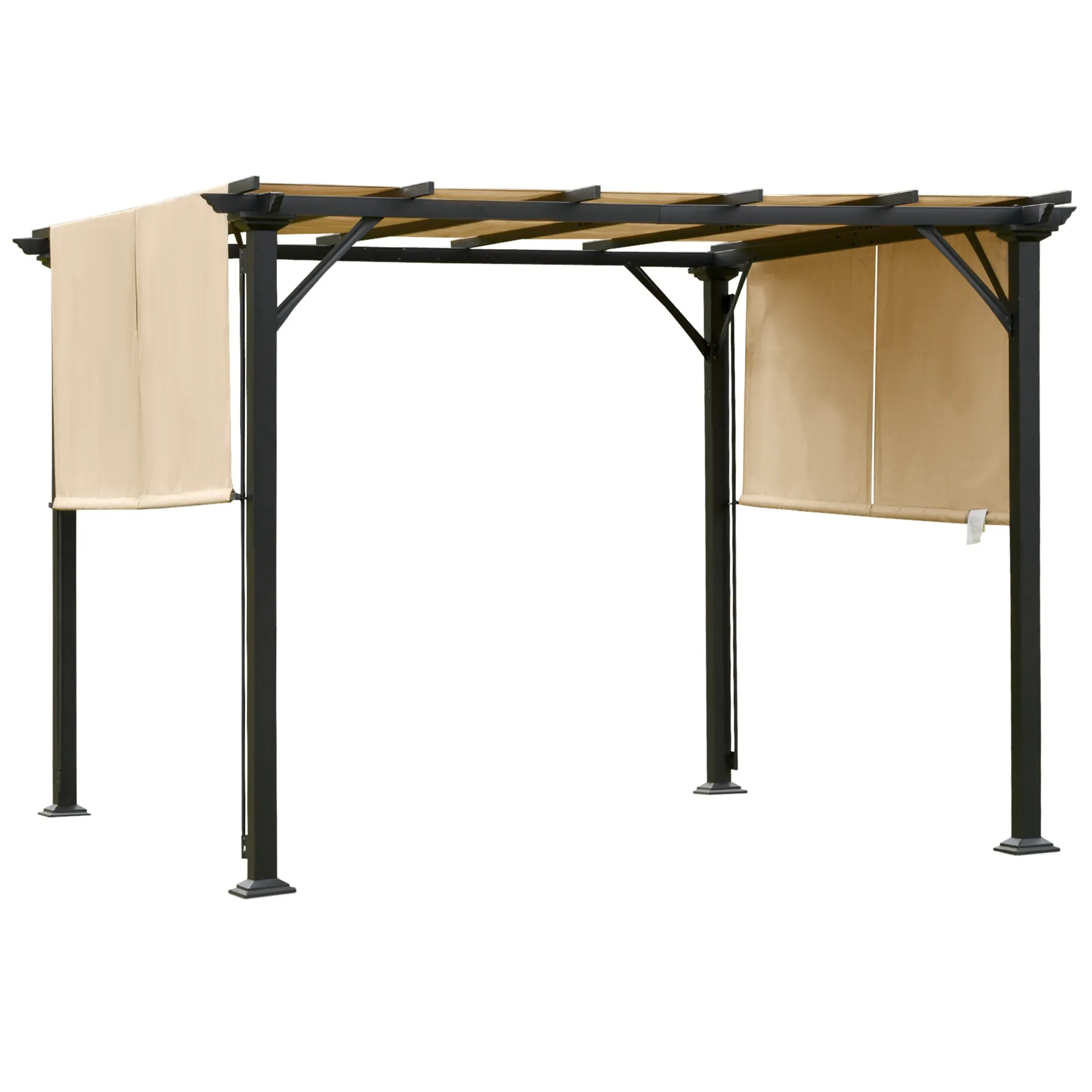 Unique Outdoor Shade: 10x10 Retractable Pergola Canopy