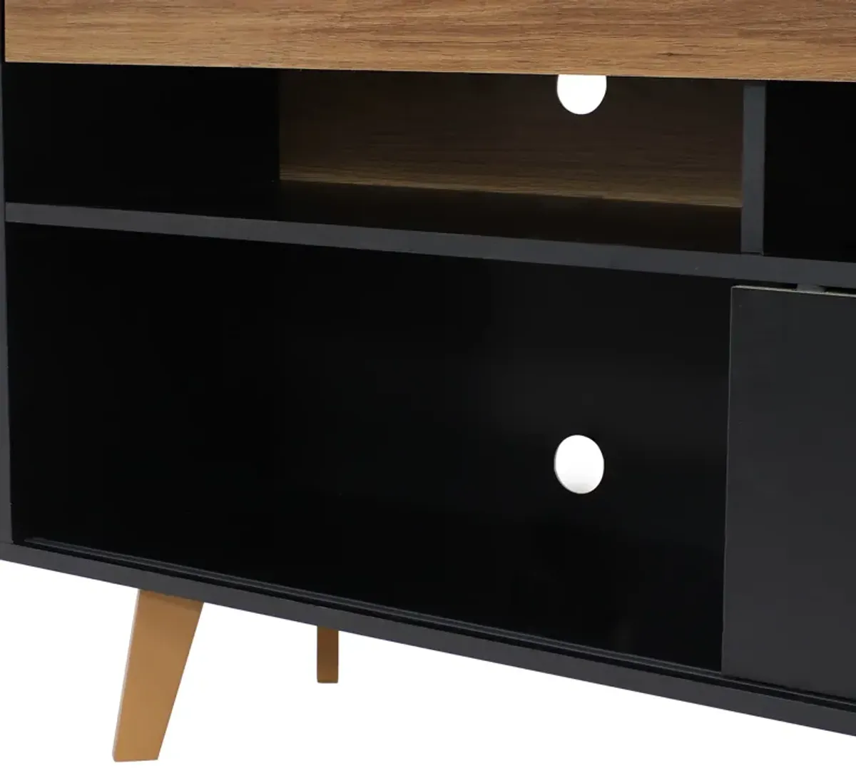 Sunnydaze Mid-Century Modern TV Stand Console for 58" TV