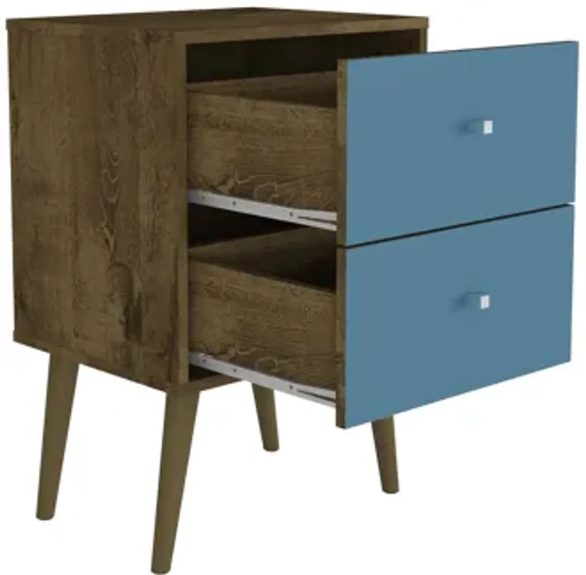 Liberty 2.0 Nightstand in Brown and Blue
