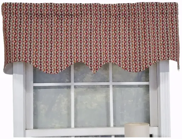 RLF Home Modern Design Classic Anorak Regal Style Window Valance  50" x 17" Multicolor