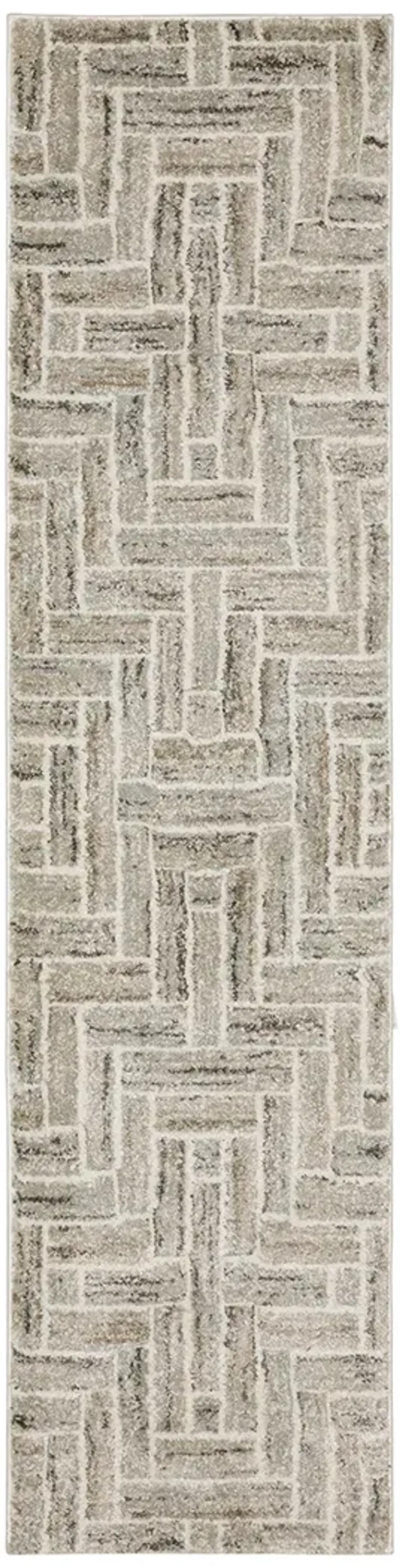 Cambria 1'10" x 7'6" Ivory Rug