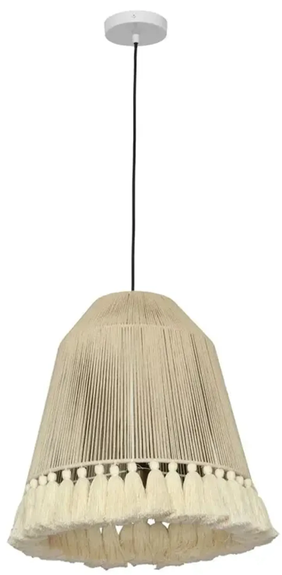 Belen Kox Boho Tassel Cotton Pendant Lamp, Belen Kox