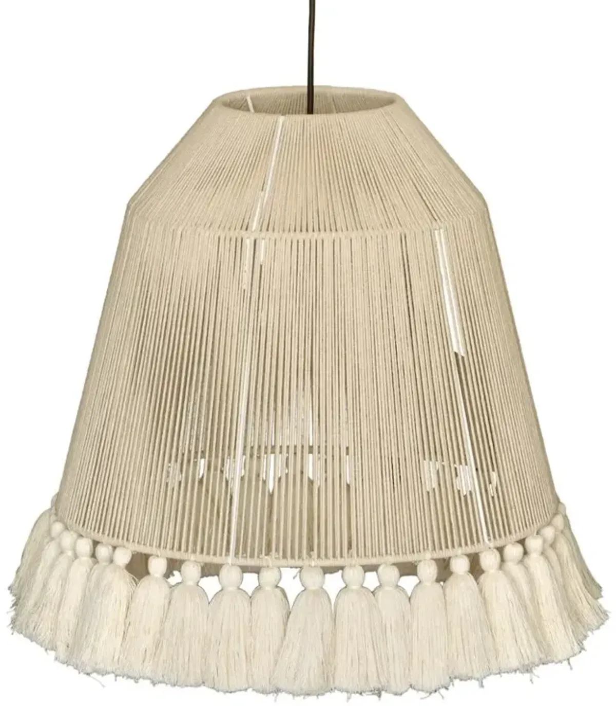 Belen Kox Boho Tassel Cotton Pendant Lamp, Belen Kox