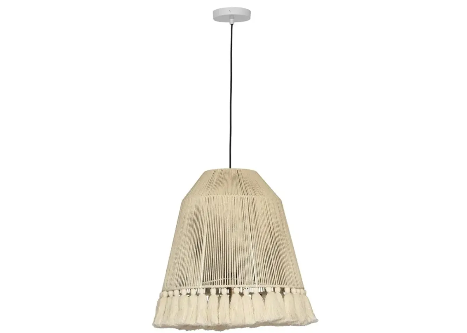 Belen Kox Boho Tassel Cotton Pendant Lamp, Belen Kox