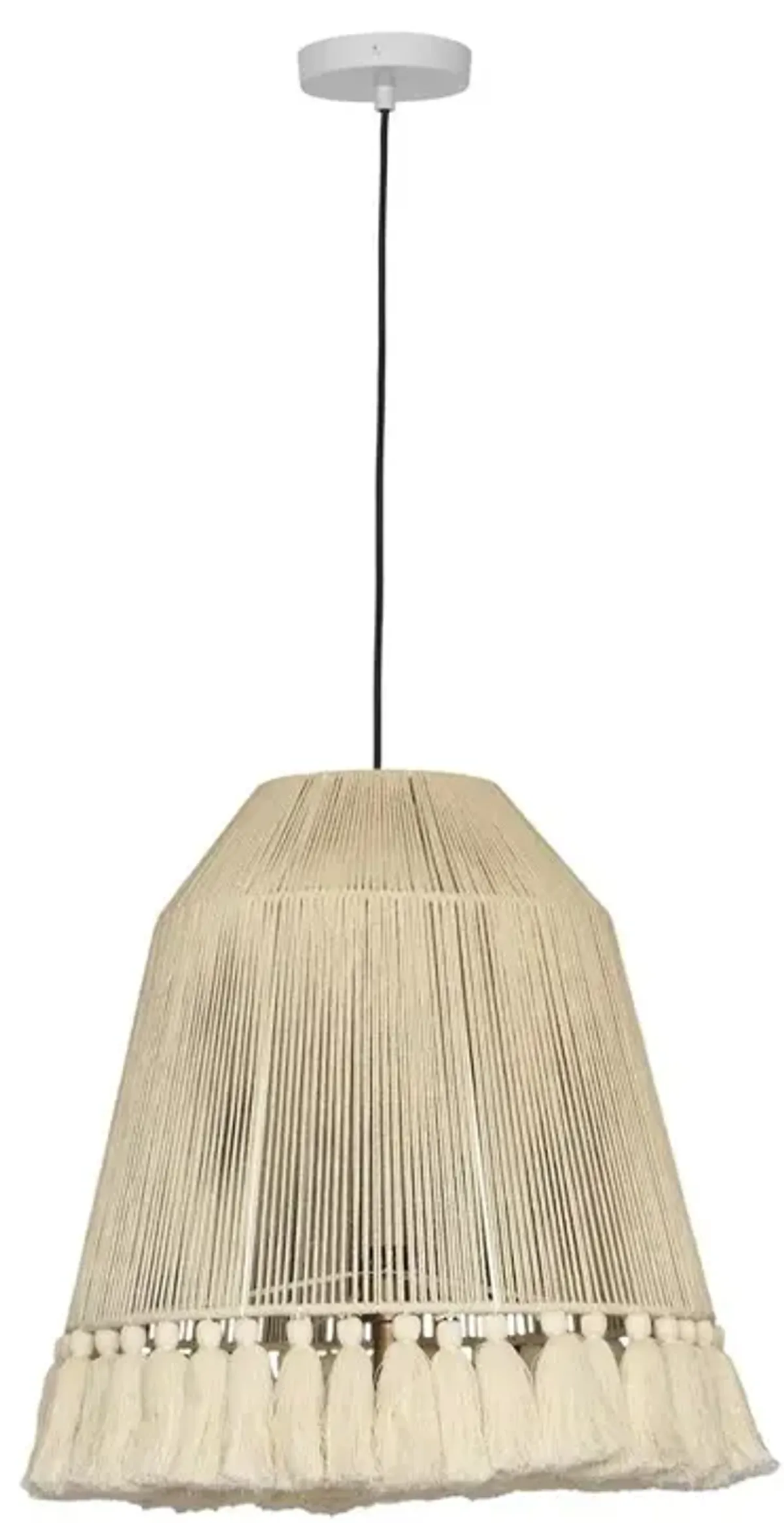 Belen Kox Boho Tassel Cotton Pendant Lamp, Belen Kox