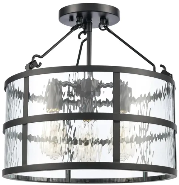Solace 16'' Wide 3-Light Semi Flush Mount