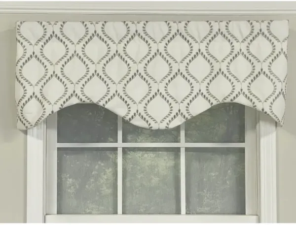 Go Getter Cornice 3" Rod Pocket Valance 50" x 17" Moonstone by RLF Home