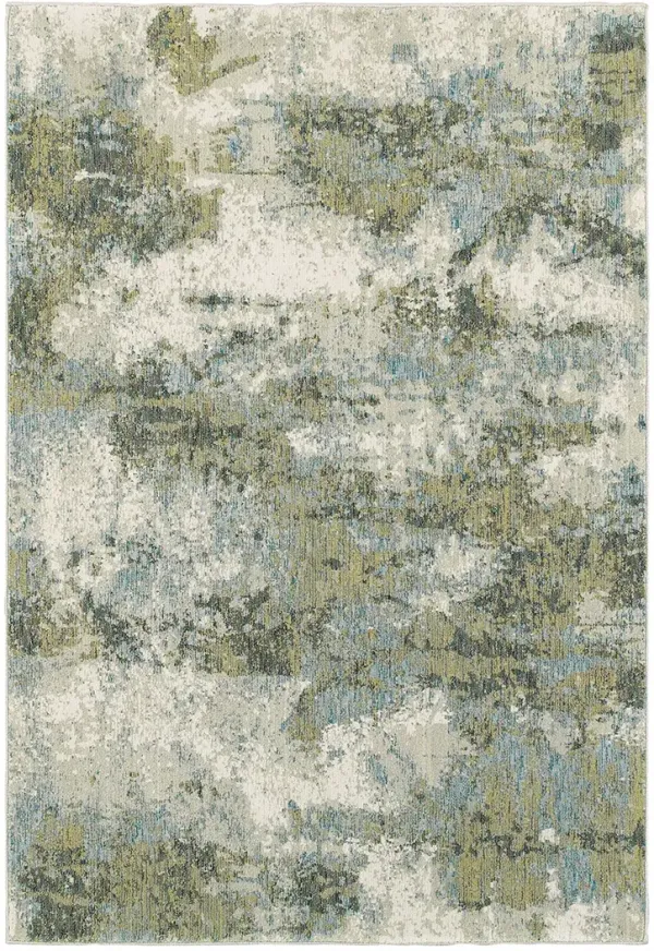Evolution 1'10" x 3'2" Blue Rug