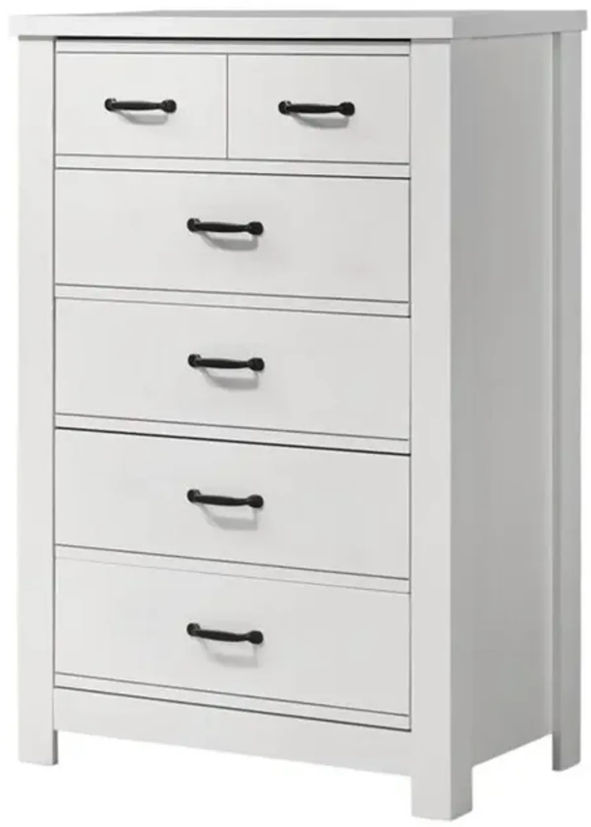 Lilola Home Cassini White 5-Drawer Chest