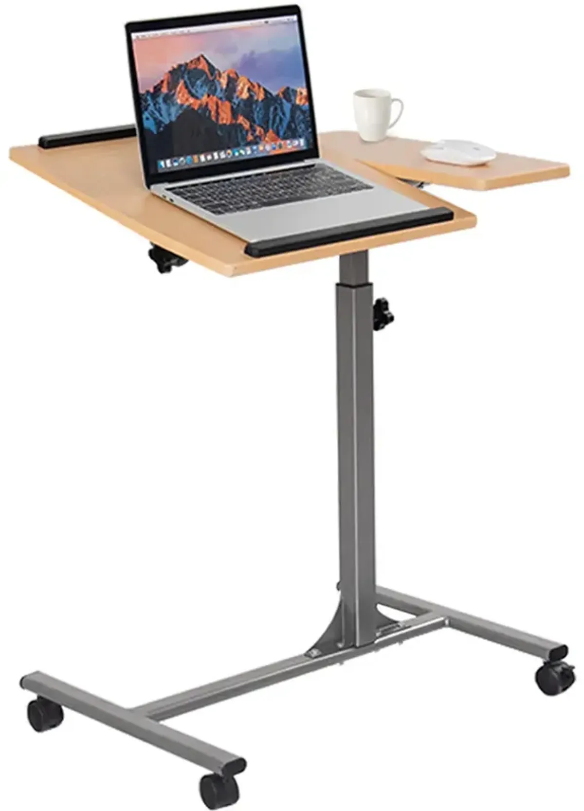 Costway 1PC Adjustable Laptop Notebook Desk Table Stand Holder Swivel Home Office Wheel