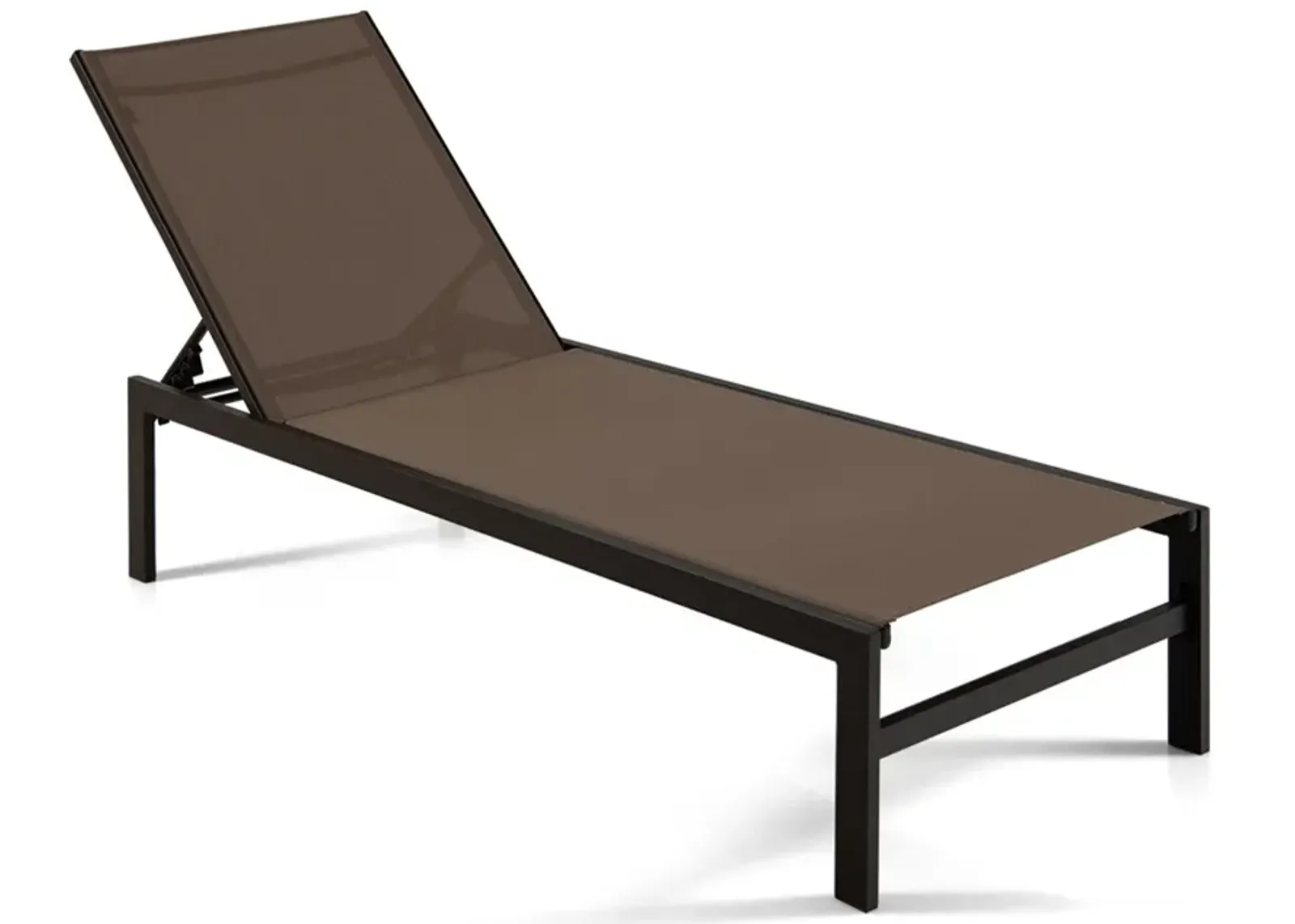 6-Position Chaise Lounge Chairs with Rustproof Aluminium Frame