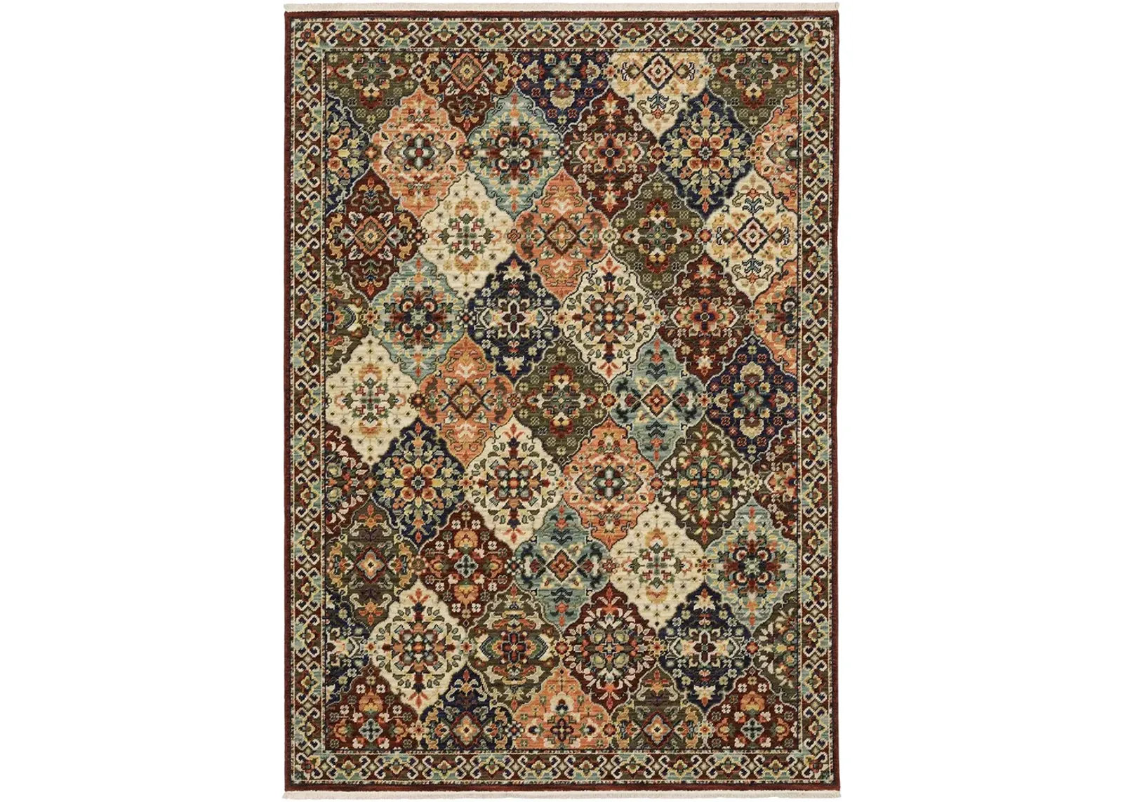 Lilihan 3'3" x 5' Red Rug