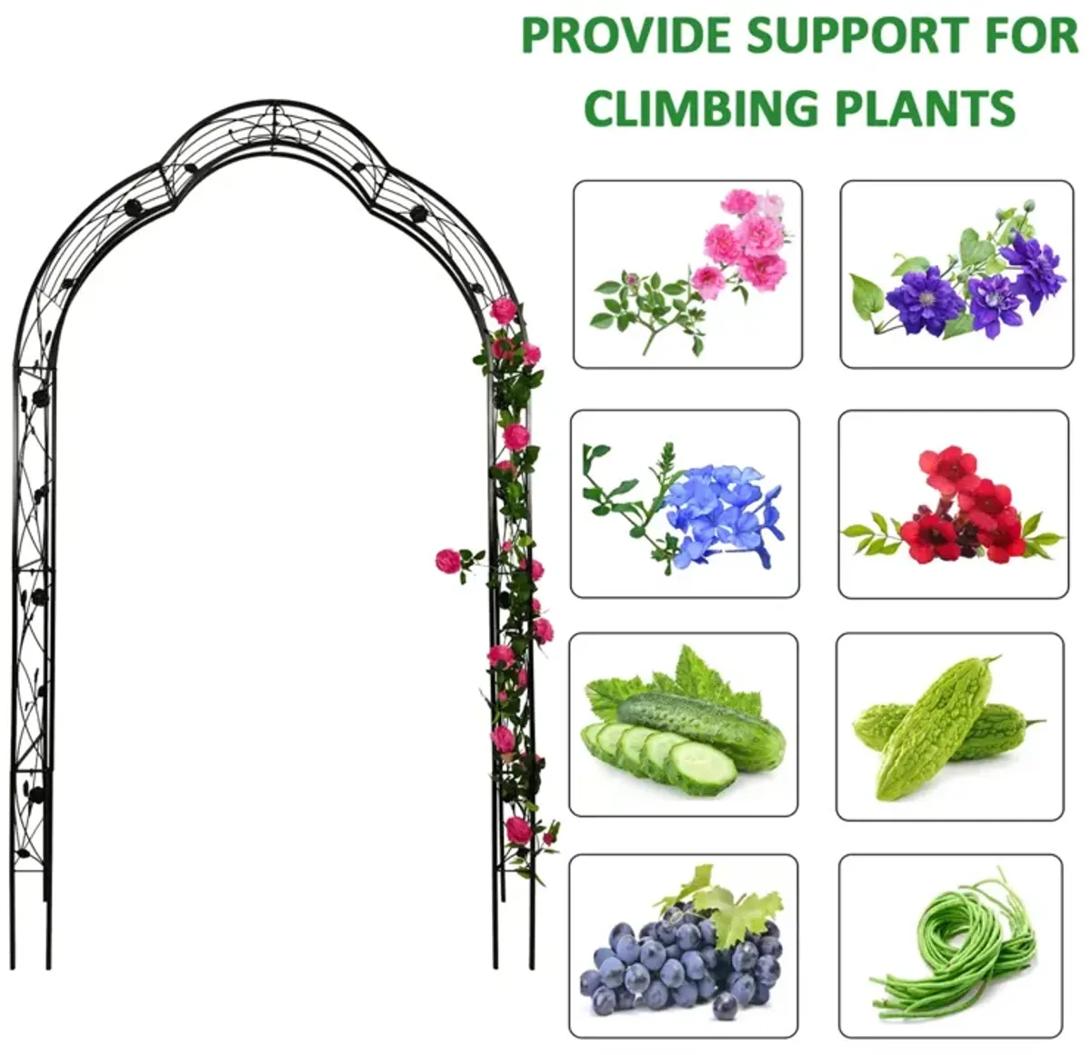 Flexible Metal Garden Arch for Various Events